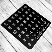 Load image into Gallery viewer, Old English Stamping Plate