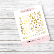 Load image into Gallery viewer, Halloween Nail Decals ~ Spooky Nails ~ Metallic Gold Foiled