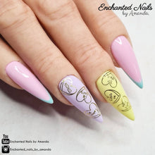 Load image into Gallery viewer, Love Hearts Metallic Gold Decals Foiled