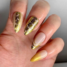 Load image into Gallery viewer, Daisies florals Metallic Gold Decals Foiled