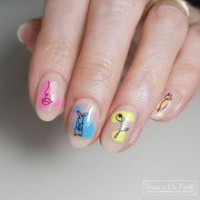 Load image into Gallery viewer, Abstract Minimalist Line Art Nail Decals