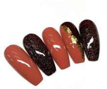 Load image into Gallery viewer, Autumn Leaves Nail Decals ~ Metallic Gold Foiled