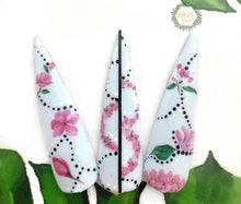 Load image into Gallery viewer, Cherry Blossom Floral Nail Art Decals