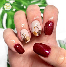 Load image into Gallery viewer, Animal Print Pumpkin Nail Decals