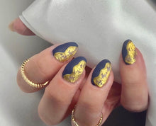 Load image into Gallery viewer, Daisies florals Metallic Gold Decals Foiled