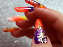 Load image into Gallery viewer, Halloween Nail Decals ~ Spooky Nails ~ Metallic Gold Foiled