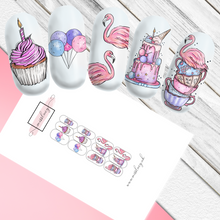 Load image into Gallery viewer, Flamingo Tropical Tea Party Decals