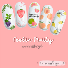 Load image into Gallery viewer, Feelin Fruity Collection Waterslide Nail Decals