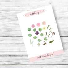 Load image into Gallery viewer, Boho Foliage Floral Nail Art Decals