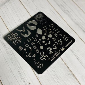 Valentines 02 Nail Stamping Plate