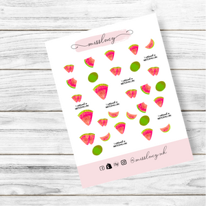 Abstract Watermelon Nail Decals