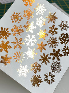 Gold Metallic Snowflakes